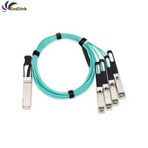10m 15m MFA7A50-C010 MFA7A50-C015 Mellanox Compatible 100G QSFP28 to 4 x 25G SFP28 Ethernet Active Optical Breakout Cable