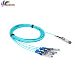 3m 5m MFA7A50-C003 MFA7A50-C005 Mellanox Compatible 100G QSFP28 to 4 x 25G SFP28 Ethernet Active Optical Breakout Cable