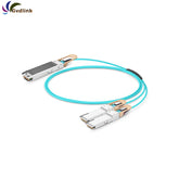 5m MFA7U10-H005 MFA7U10-H005-FLT Mellanox Compatible 400G OSFP Finned Top to 2 x 200G QSFP56 InfiniBand HDR Active Optical Breakout Cable