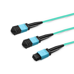 MFP7E20 MMF OM4 MPO12 APC to 2xMPO12 APC 3m Passive Fiber Optic Cable for NVIDIA MFP7E20-N003
