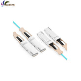 3m (10ft) Mellanox MFS1S90-H003E Compatible 2 x 200G QSFP56 to 2 x 200G QSFP56 InfiniBand HDR Active Optical Breakout Cable