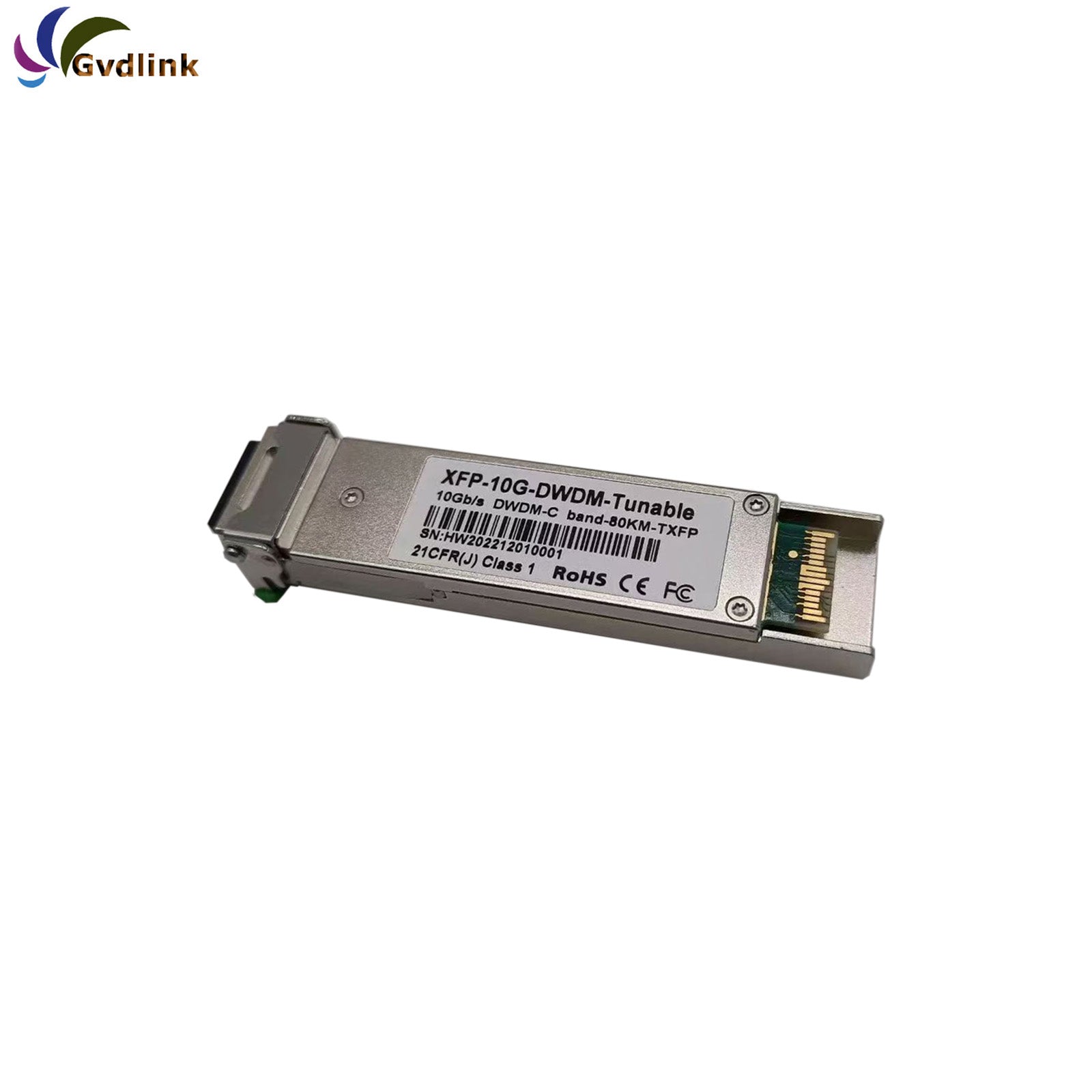 DWDM-XFP-C for cisco compatible DWDM XFP 10G C-band Tunable 50GHz 80km DOM Duplex LC SMF Optical Transceiver Module