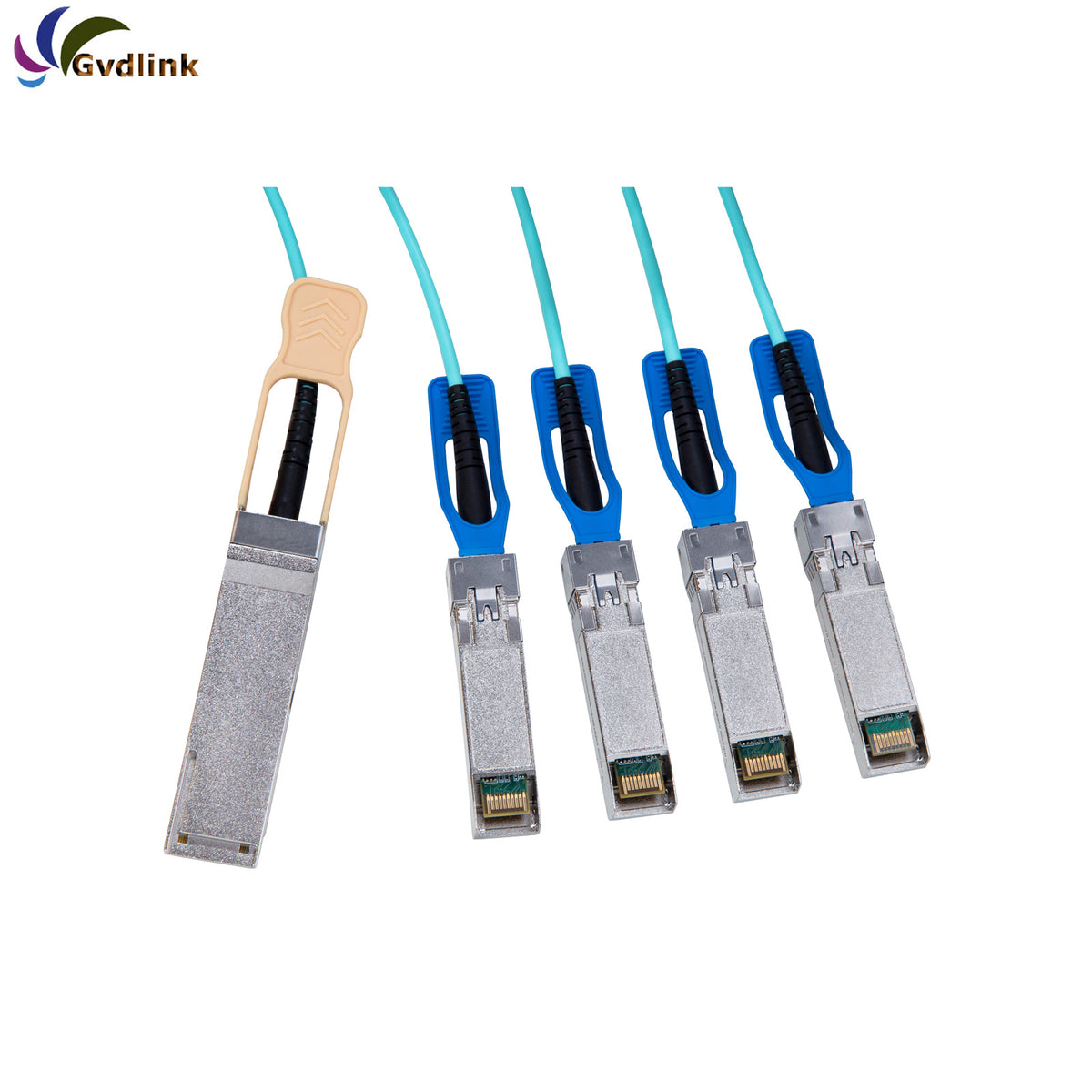 20m 30m MFA7A50-C020 MFA7A50-C030 Mellanox Compatible 100G QSFP28 to 4 x 25G SFP28 Ethernet Active Optical Breakout Cable