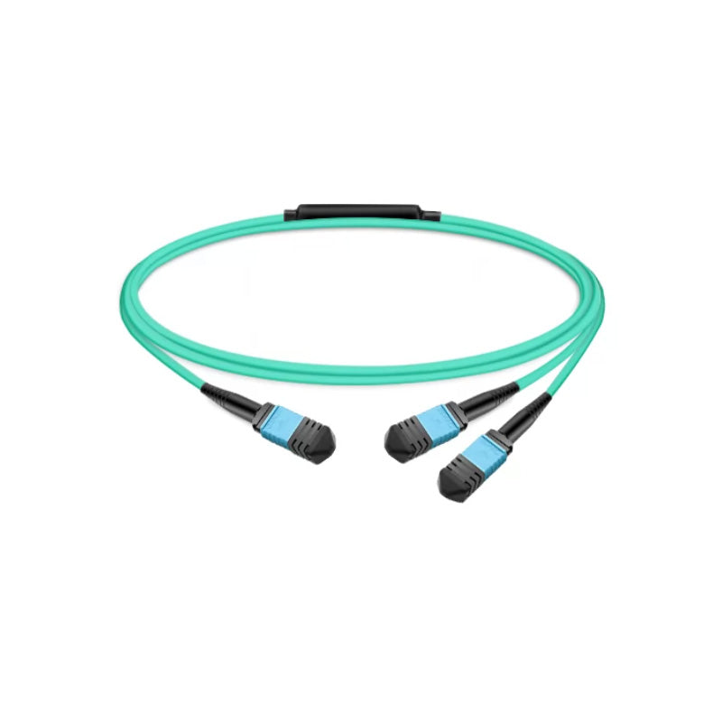 MFP7E20 MMF OM4 MPO12 APC to 2xMPO12 APC 3m Passive Fiber Optic Cable for NVIDIA MFP7E20-N003