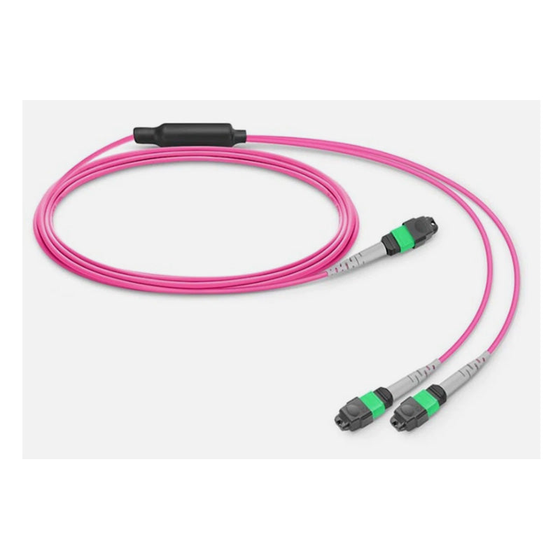 MFP7E20 MMF OM4 MPO12 APC to 2xMPO12 APC 3m Passive Fiber Optic Cable for NVIDIA MFP7E20-N003