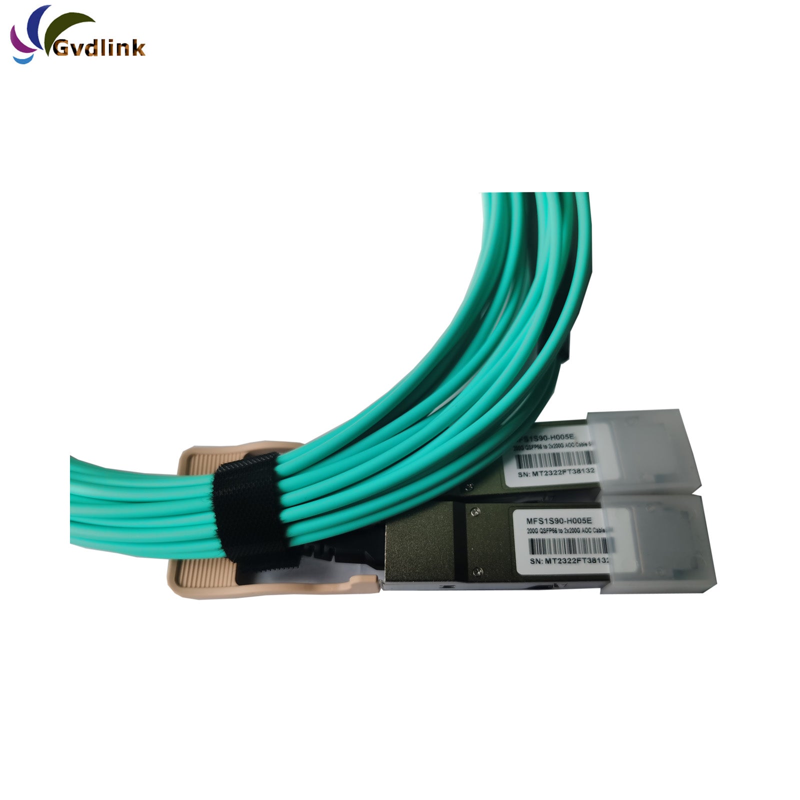 MFS1S90-H015E MFS1S90-H020E MFS1S90-H030E Mellanox Compatible 2 x 200G QSFP56 to 2 x 200G QSFP56 InfiniBand HDR Active Optical Breakout Cable