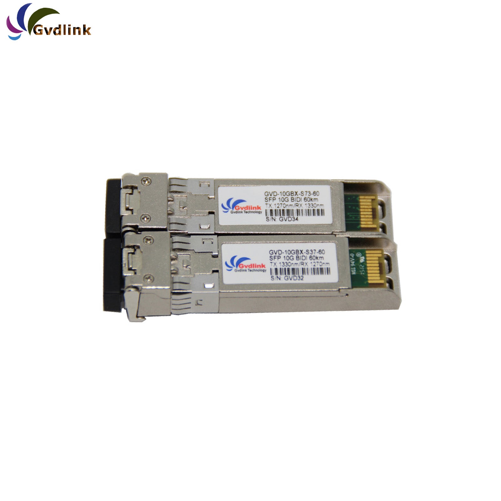 SFP-10G-BX60D-I Cisco Compatible 10GBASE BiDi SFP+ 1330nm-TX/1270nm-RX 60km DOM Simplex LC/UPC SMF Optical Transceiver Module