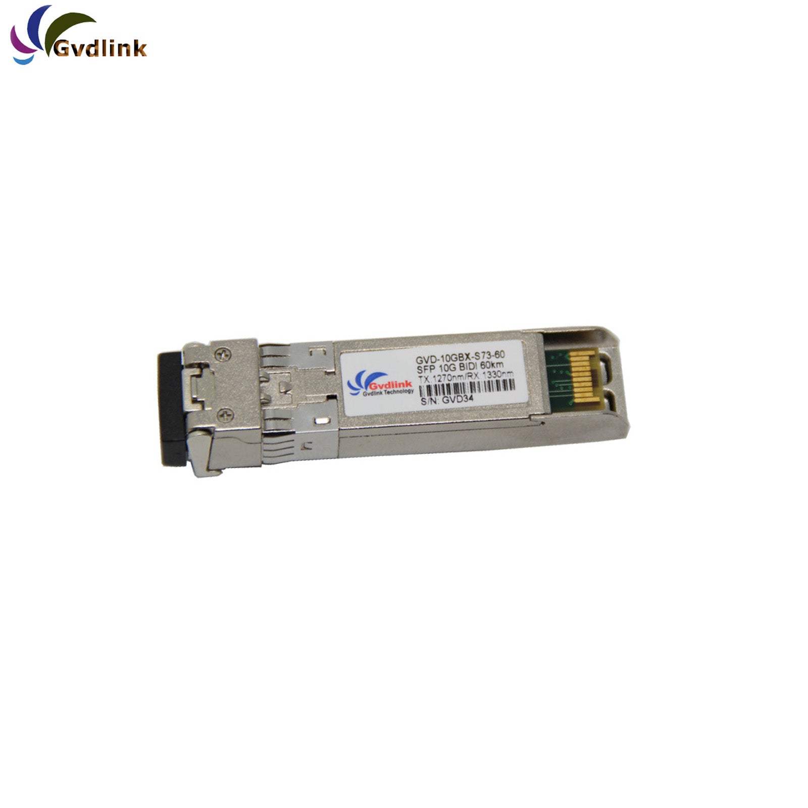 SFP-10G-BX60D-I Cisco Compatible 10GBASE BiDi SFP+ 1330nm-TX/1270nm-RX 60km DOM Simplex LC/UPC SMF Optical Transceiver Module
