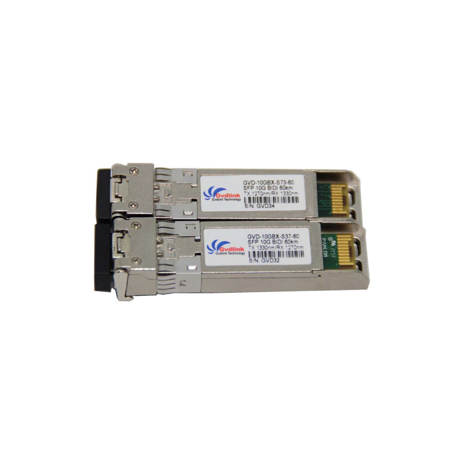 SFP-10G-BX60D-I Cisco Compatible 10GBASE BiDi SFP+ 1330nm-TX/1270nm-RX 60km DOM Simplex LC/UPC SMF Optical Transceiver Module