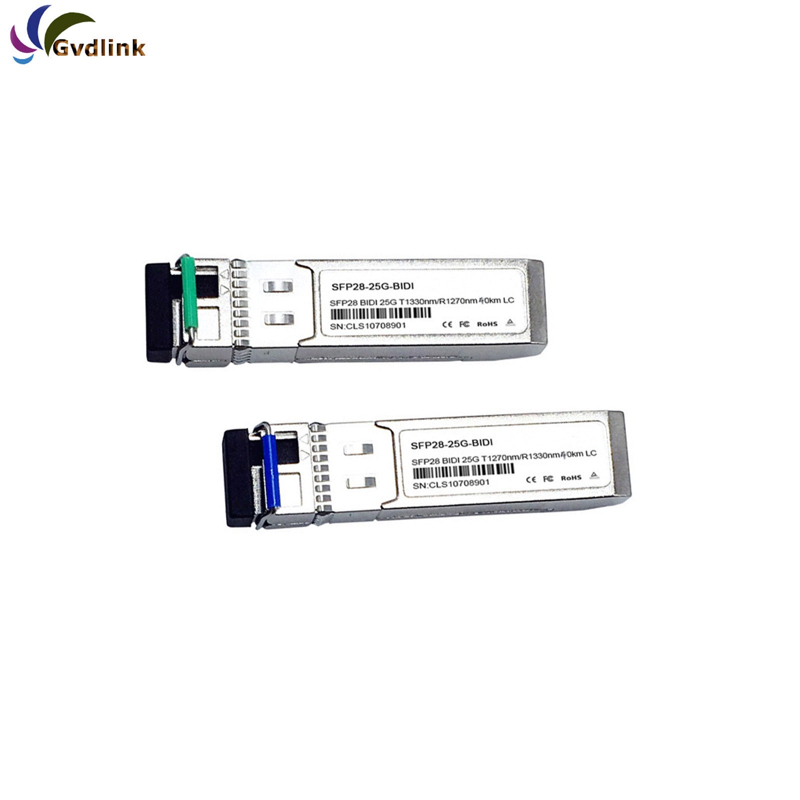 SFP-25G-BX40U-I Cisco Compatible 25GBASE-D SFP28 BiDi 1270nm-TX/1310nm-RX 40km Simplex LC Optical Transceiver Module